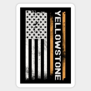 Vintage Yellowstone Flag Sticker